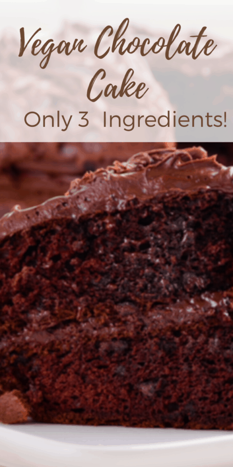 3-Ingredient Vegan Chocolate Cake – Powerpeas